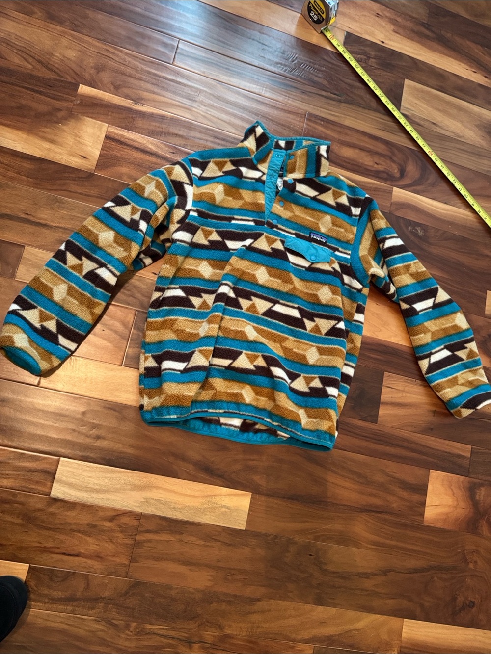 Patagonia Guatemalan Tango Synchilla Snap T Fleece Pullover size large